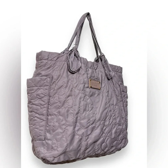 Marc Jacobs Handbags - Marc Jacob’s Wisteria Purple Tate Quilted Slouch Hobo Nylon Tote Bag Purse